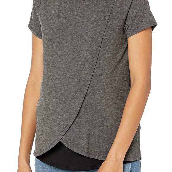 Pullover Open Front Nursing Tee - Picture 2 of 9